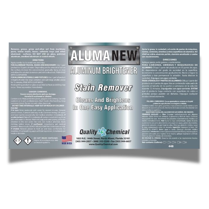 Limpiador y Restaurador de Aluminio Quality Chemical 128 oz 4 pack miniatura 6