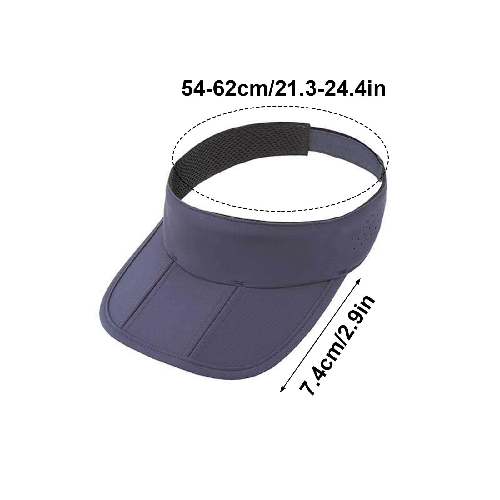 Pare-Soleil de Sport Pliable À Trois Panneaux, Chapeau D'extérieur en Maille Respirante À Bord Réglable, Idéal for Les Sports de Plein Air