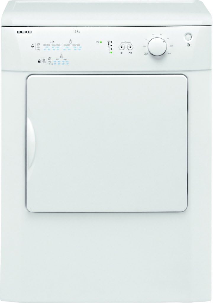Beko DRVT61W 6Kg Vented Tumble Dryer in White [Energy Class C]