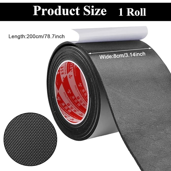 Image of Non-Slip Shoe Sole Protector For Men & Women | Self-Adhesive Rubber Grip Tape | Cuttable Anti-Skid Sole Repair Patch Roll (1M x 10CM)