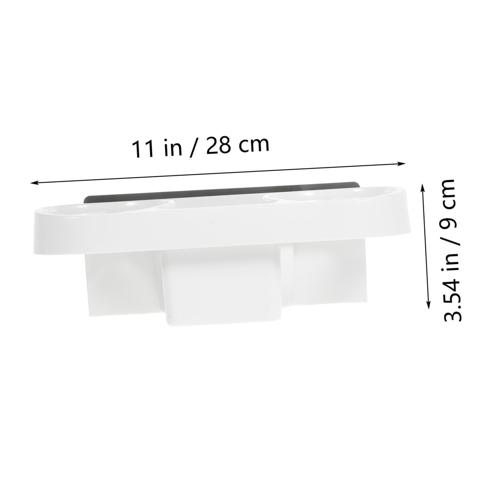 Beatifufu Blow Dryer Holder Wall Mounted Hair Dryer Storage Rack Simple Design Easy to Assemble for Bathroom