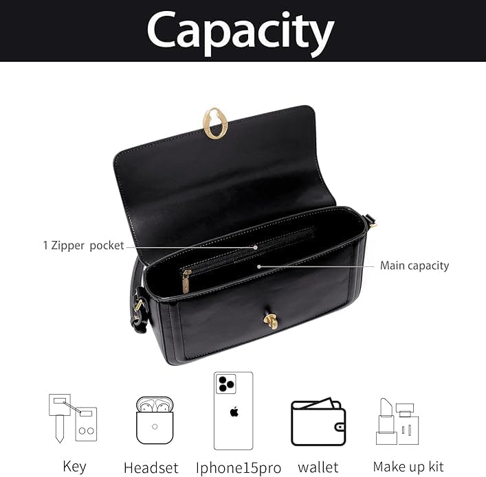 LA FESTIN Trendy Crossbody Handbags For Everyday Underarm Shoulder Bag with Adjustable Strap - Image 5