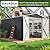 DAUSOLA 8.2x12 FT Outdoor Storage Shed, Metal Garden Tool Shed with Updated Frame Structure and Lockable Doors, Ideal for Backyard Garden Patio Lawn, Grey