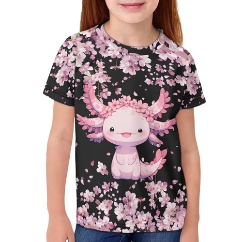 Image of JEOCODY Boys Girls Graphic Tees Funny 3D Printed Short Sleeve T-Shirts 3-16T