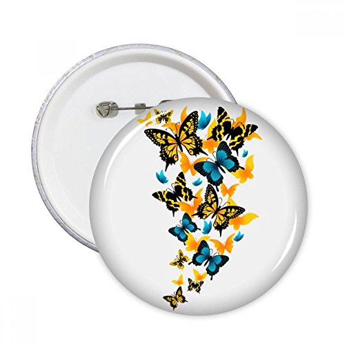 Pins papillons ronds colorés pour personnaliser vos tenues et vestes en jean