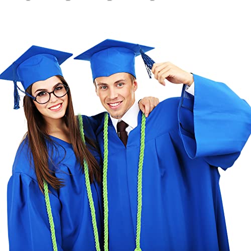 Image of Trounistro 8 Pieces Graduation Cords Yarn Honor Cords with Tassel for College Graduation Students (Light Green)
