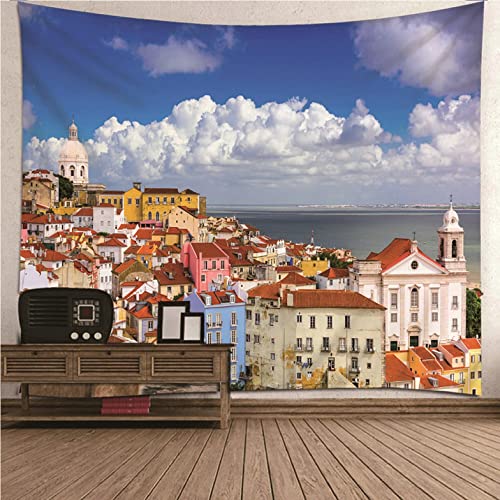Tapisserie murale ciel coloré Isdreem 240x220cm pour salon