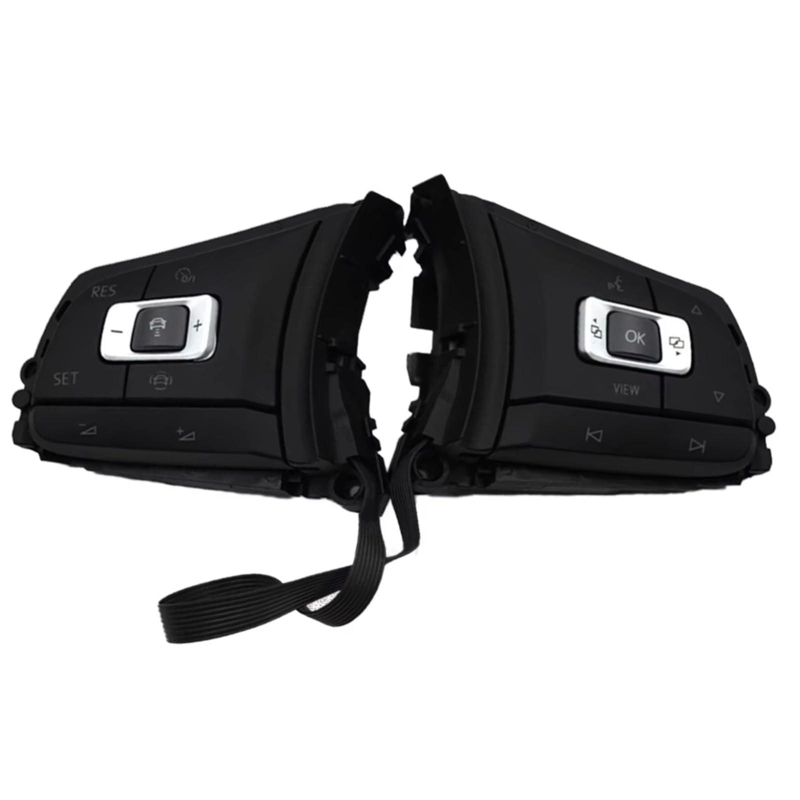Compatible Con Para Golf Para Jetta Para Passat 2017-2020 Interruptor De Volante De Coche Control De Crucero Multifunción Inalámbrico 5G0959442AE Botón Volante Automóvil