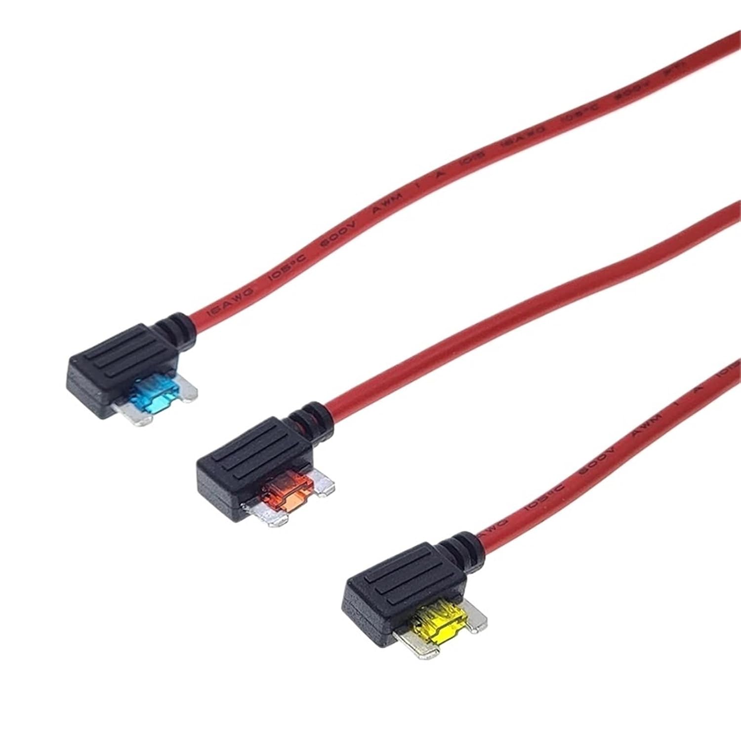 12V 5A 10A 15A 20A Car Fuse Holder Add-a-Circuit TAP Adapter Standard ATM APM Blade MINI Medium Simple Safety Device(Standard,10A)