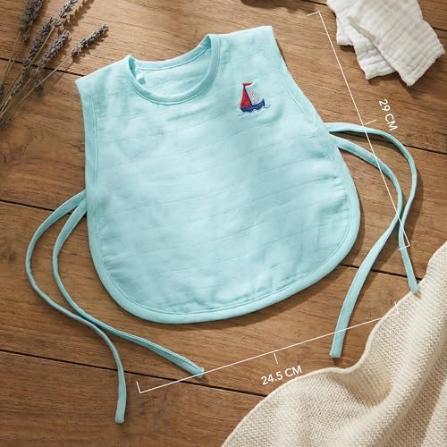 Image of TWC Organic Cotton Muslin Jhablas for Newborn Baby Boy and Girl | Unisex Baby Vest, Soft & Breathable All-Season Wear