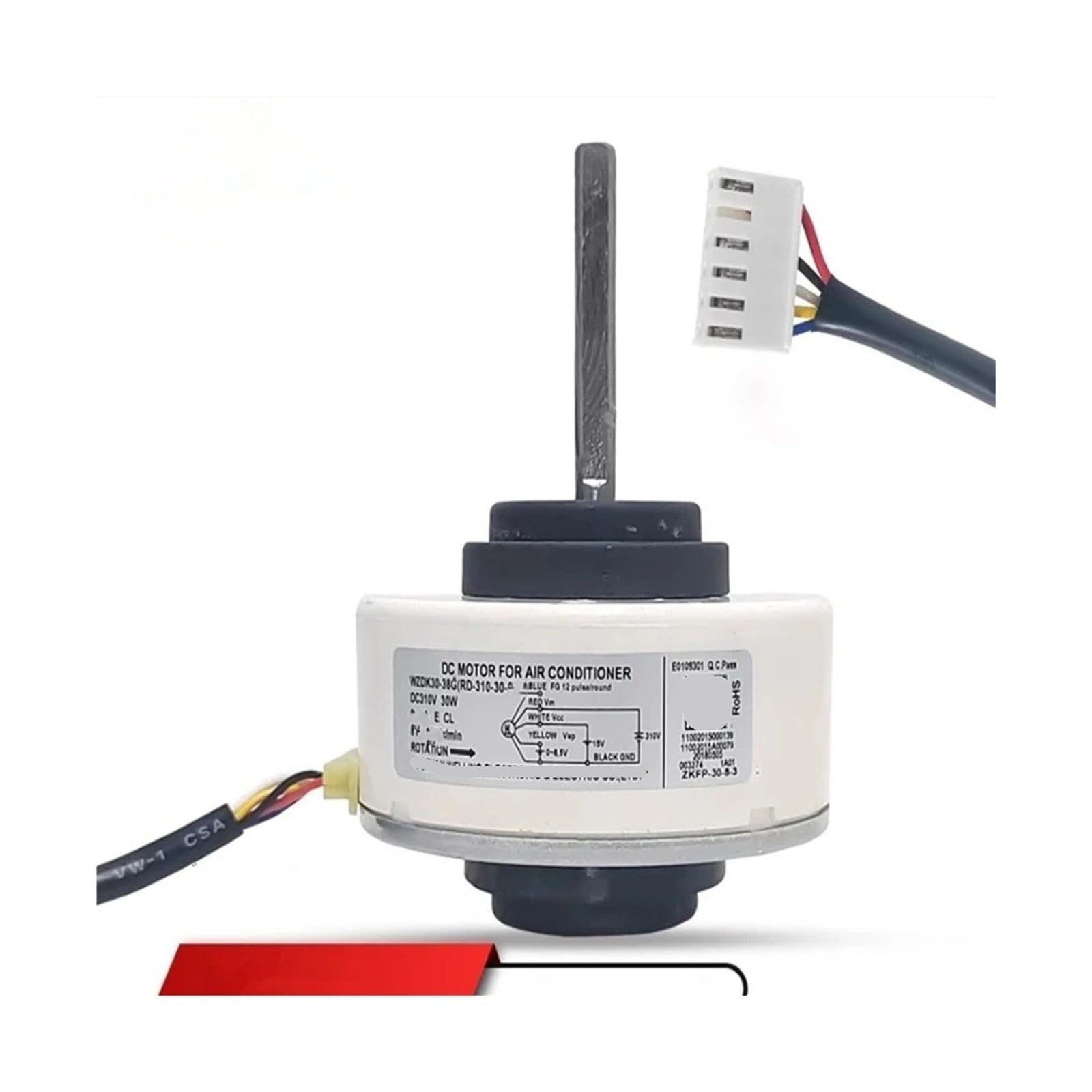 Motore Del Ventilatore CC for Aria Condizionata, Compatibile Con Midea, WZDK30-38G (RD-310-30-8T) Ventilatore Motore Senza Spazzole A Corrente Continua Interna 30 W Aria Condizionata