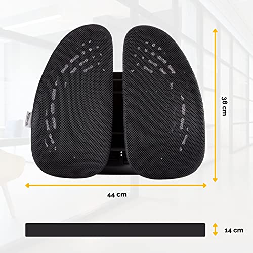 Support dorsal Fellowes 8026401 ergonomique noir pour chaise
