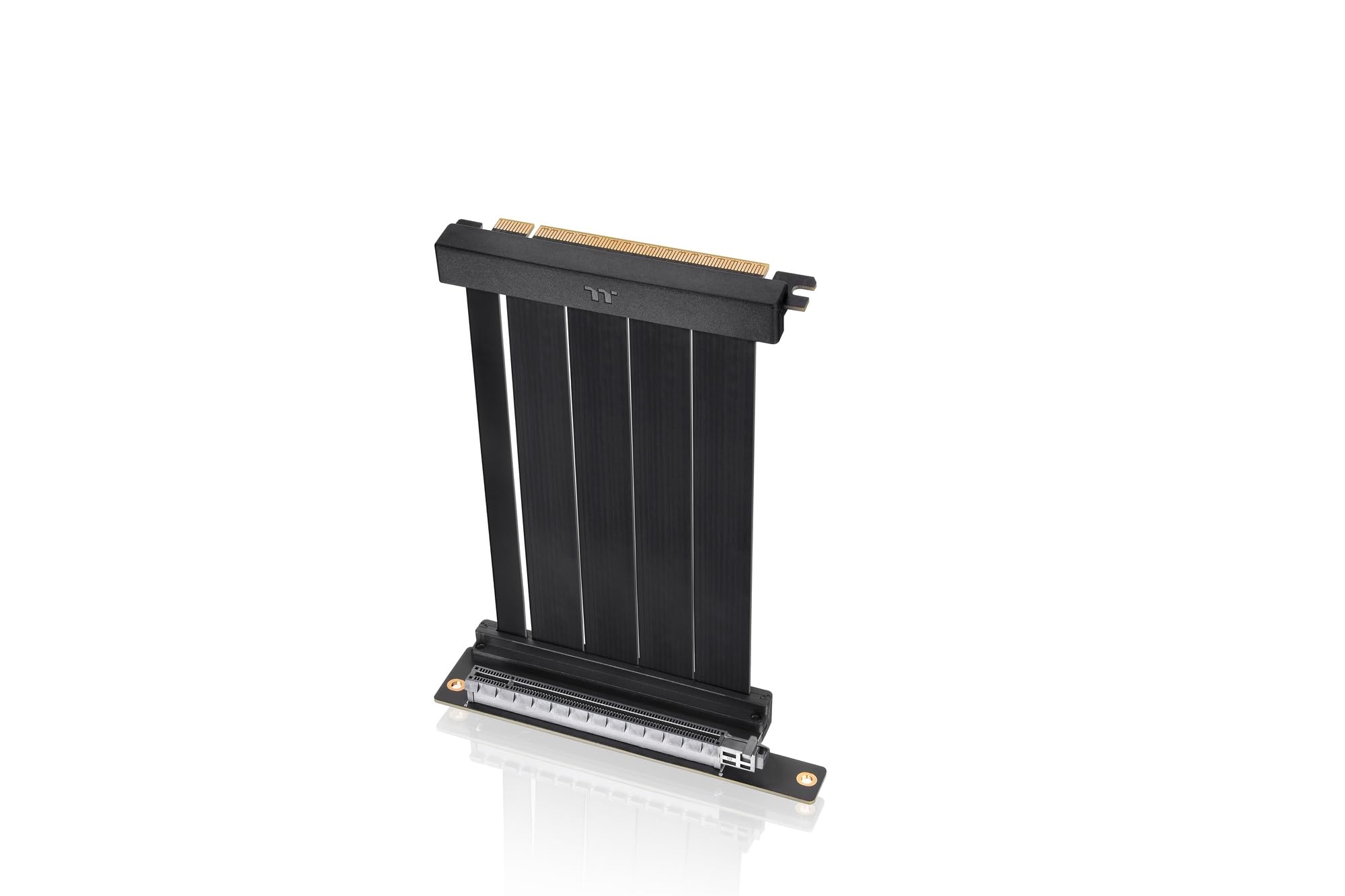 Thermaltake PCI-E 4.0 Dual 90 Degree Riser Cable | 130mm | Black