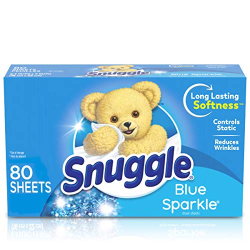 Product Image of the Snuggle Fabric Softener Dryer Sheets, Blue Sparkle, 80 Count