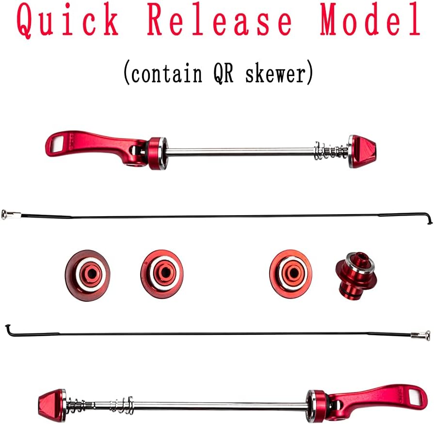 BUCKLOS Mountain Bike Wheelset 26"/27.5"/29", Disc Brake Bike Wheels for 7-11 Speed Cassette, 24H Carbon Hub Bicycle Wheels Quick Release, Low Resistant Flat Spokes MTB Wheelset : Sports & Outdoors