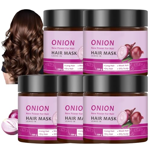 Acondicionador todo en uno – Multi-Benefit Leave-In Tratamiento para todo el cabello | Crema de cuidado para el cabello para alimentos frizziges | Mascarilla hidratante con cebolla | Fuerza y brillo