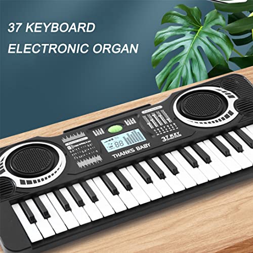 Runfon 37 Touches Clavier, Clavier de Musique numérique 37 Touches Clavier Electronic Organ Black White Musical Musical… - Les Beatles, Paul McCartney, John Lennon, RIngo Starr, George Harrison Runfon 37 Touches Clavier, Clavier de Musique numérique 37 Touches Clavier Electronic Organ Black White Musical Musical… – Image 3