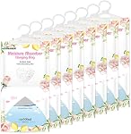 CANAGER Absorbeur de suspension d'humidité, Sac à suspension étanche à la rose citron, Sac déshumidificateur (8 Sacs déshumidificateurs, absorbant d'humidité 12.5 oz