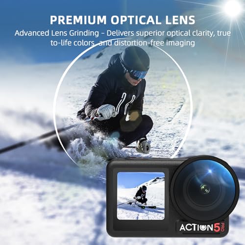 Lente gran angular de 180 FOV compatible con accesorios DJI OSMO Action 5 Pro 2