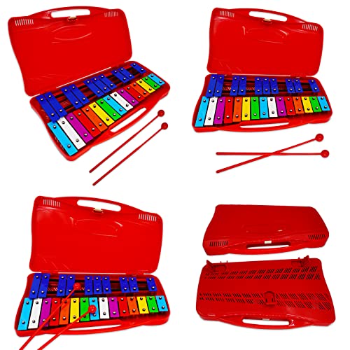 image for Soulmate Xylophone,25 Notes Glockenspiel Xylophone for kids Colorful M