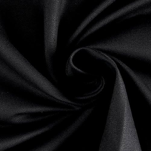 10 Oz Canvas Duck Black, Fabric by the Yard