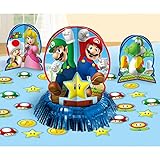 Diseño elegante. Amscan - Bolsa de regalo para fiesta infantil con temática de Mario Bros, multicolor, talla única