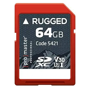 Promaster SDXC 64GB Rugged UHS-I Memory Card