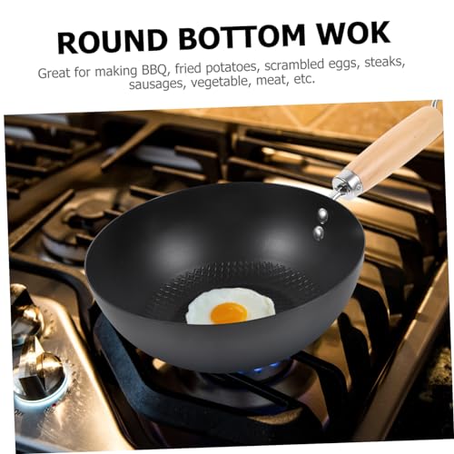 Wok pequeño antiadherente MAGICLULU con mango cómodo miniatura 6