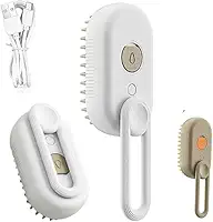 Escova Pet 3 em 1 A Vapor Para Remoção De Pelos Ideal Para Cães e Gatos Recarregável Premium