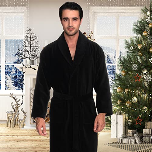 TowelSelections Men's Cotton Robe, Terry Cloth Luxury Spa Bathrobe4