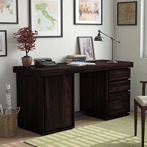 Urban Ladder Vector Solid Wood Executive Desk (Mahogany)