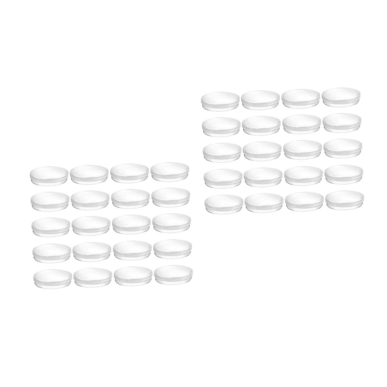 Alipis 60pcs Plastic Petri Dishes for School Laboratory Projects Culture Plates for Yeast Growth for Science Experiments and Classroom Use
