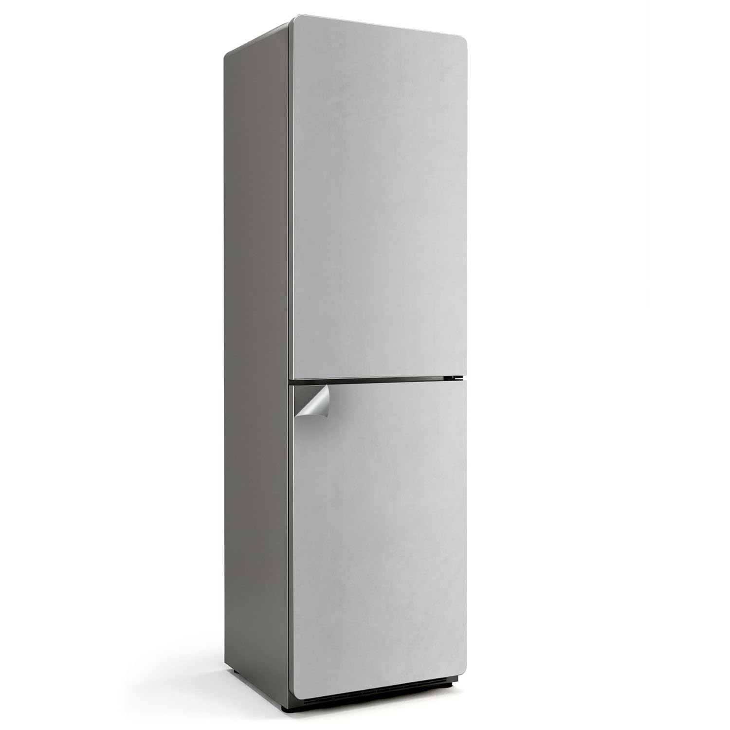 Sticker frigo 60x205 cm pour relooker une cuisine ouverte grise
