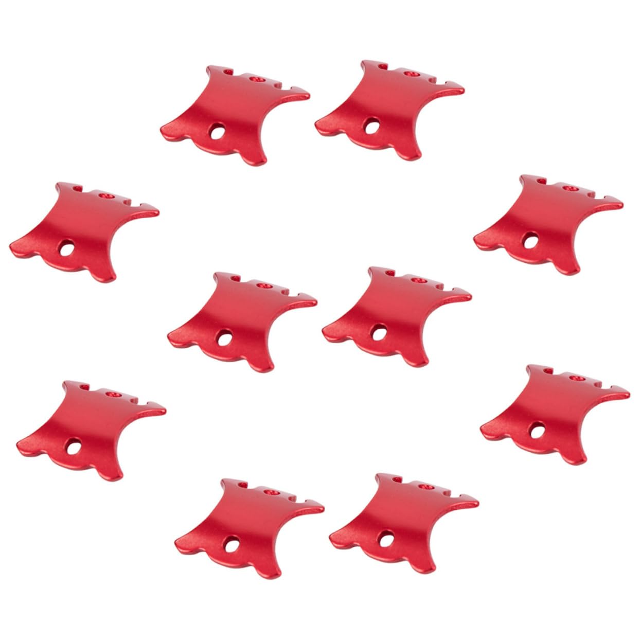 Toddmomy Ajusteurs De Corde Portables Boucles De Corde Intelligentes Rouges pour Pique- en Alliage D'Aluminium Multifonction