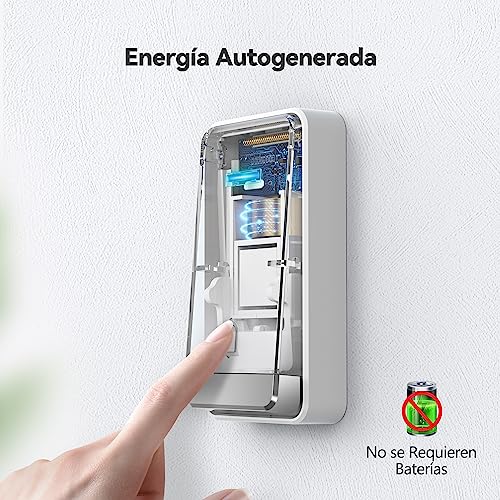 Miniatura 4 de Tecknet Timbre Inalámbrico Kit, 400m Timbre Inalámbrico Autoalimentado Con 2 Receptores, Ip65 Kit De Timbre Con Tomas Usb Externas Y Luz Led, 60 Melodías, 5 Niveles De Volumen
