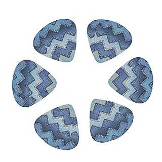 Pack de 12 médiators en denim bleu dégradé pour guitare électrique Guitare acoustique Diverses guitares - Les Beatles, Paul McCartney, John Lennon, RIngo Starr, George Harrison