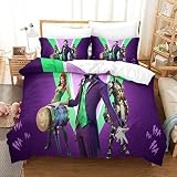 Fortnite Housse De Couette 3D Jeu Imprimé Dessin De Lit Microfibre,Parure De Lit avec Taies d'oreiller 2 Personnes（200x200cm）