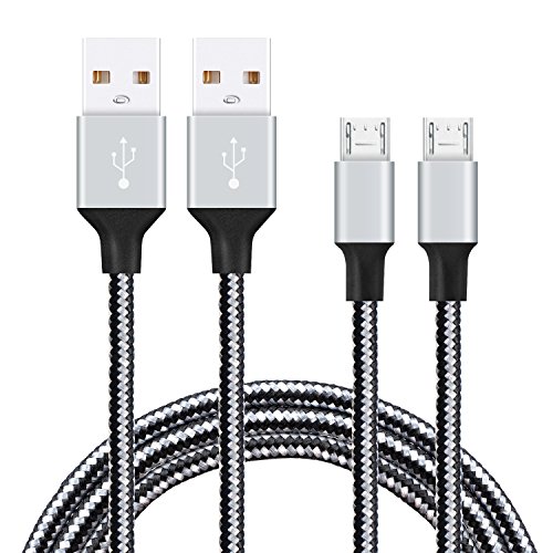 Avoalre Micro USB Cable 2M 2 Unidades Cable de Datos para Cargar y Sincronizar Cable de Conexin para Smartphones Android, Sony HTC Samsung Huawei Nexus Nokia y Muchos Ms