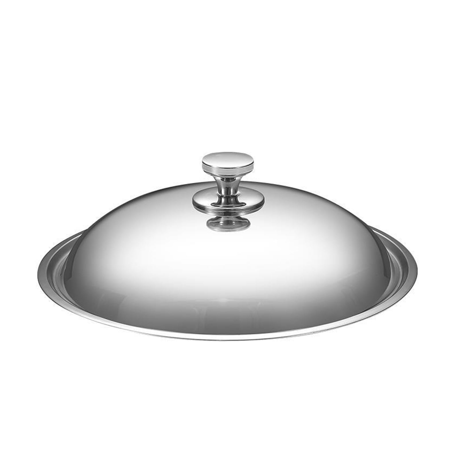 Tapa Universal De Acero Inoxidable Grueso con Mango Ergonómico, Accesorios para Wok, Cubiertas para Sartenes, Tapas para Wok, Accesorios para Wok, Tapas De Repuesto para(Un color-40cm)