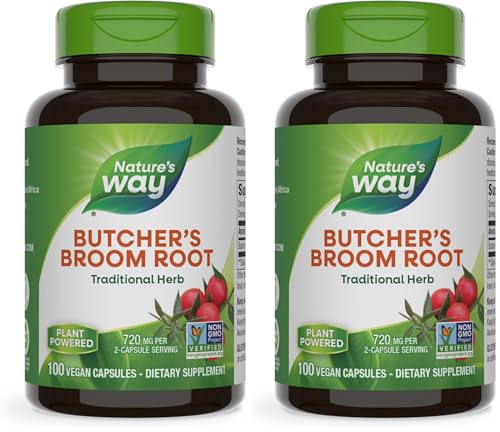 Nature's Way Butcher's Broom Root, Traditional Leg Vein Support*,...