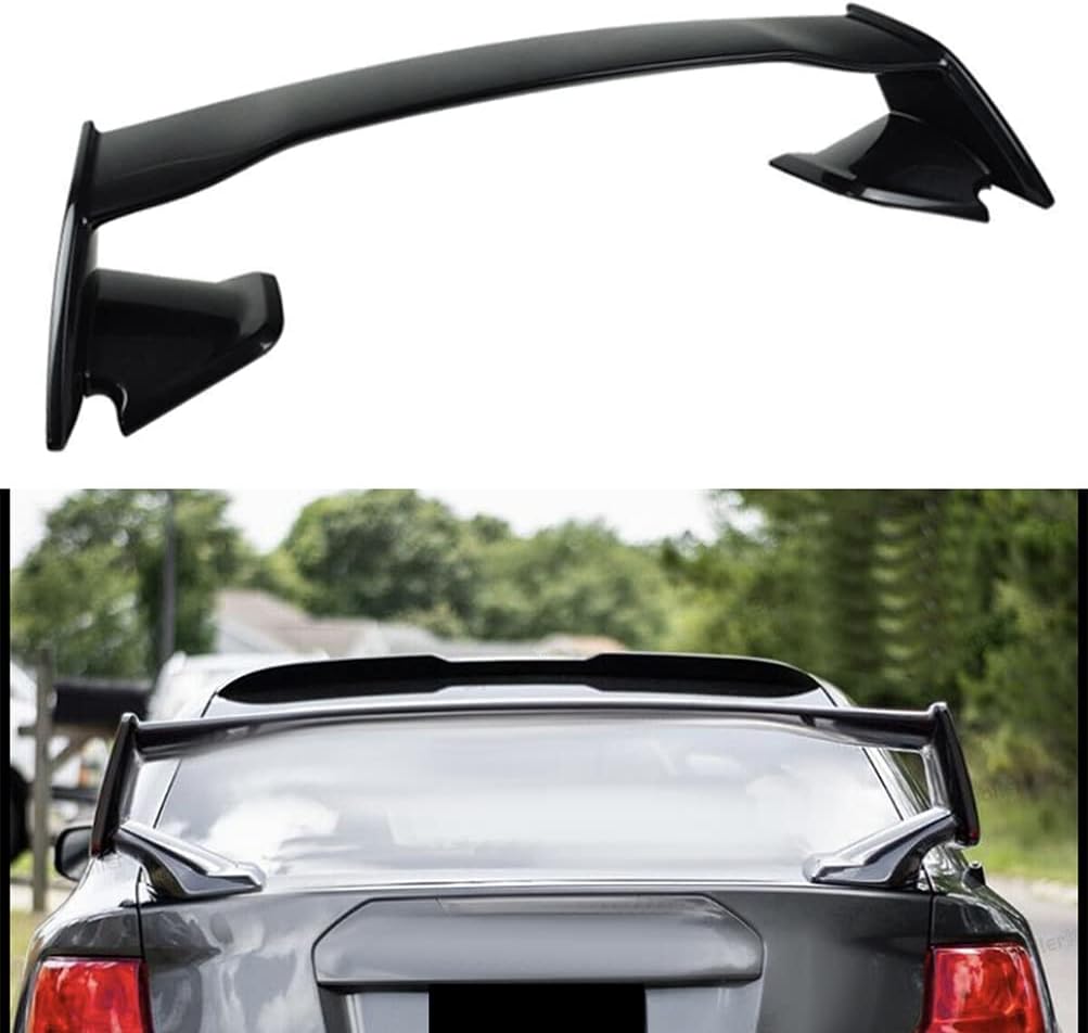 SCITOO Glossy Black Spoiler Wing Body Kit Compatible with 2015-2021 for Subaru WRX STI Sedan 2005-2016 for Scion tC Rear Trunk Spoiler Wing Splitter Chin Exterior Diffuser