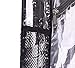 Bags for Less Vinyl Security Clear Bag Stadium Approved Backpack Bookbag with Black Trim Adjustable Straps & Mesh Side