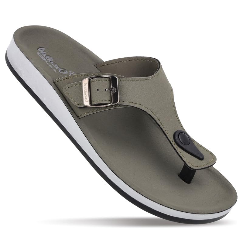 Image of WALKAROO Women'S Textured T-Strap Sandals|Soft Cushioned Footbed, Lightweight Platform PU Sole, Anti-Skid Outsole|Casual Flats,Stylish,Fashion,Travel & comfortable Sandals|WE2349