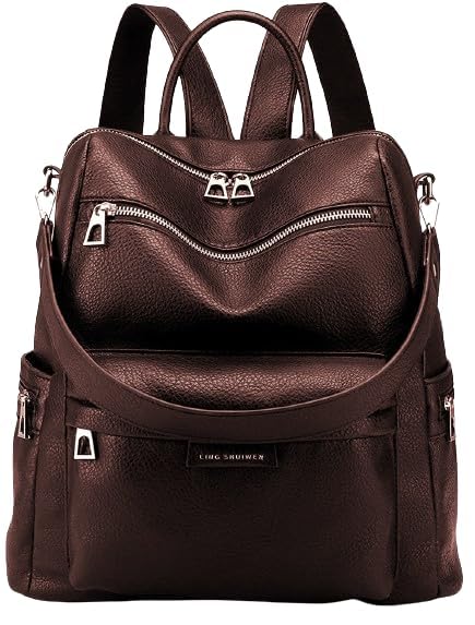 muchova Casual Backpack for Women Anti Theft Bag Daily Purpose Use Backpack for Women Stylish Casual Ladies Bag Black-picture-17