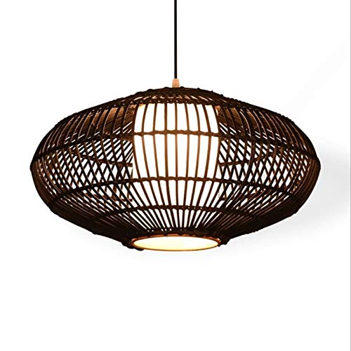 Chandelier industriel rotin morde luminaire suspension plafond salon