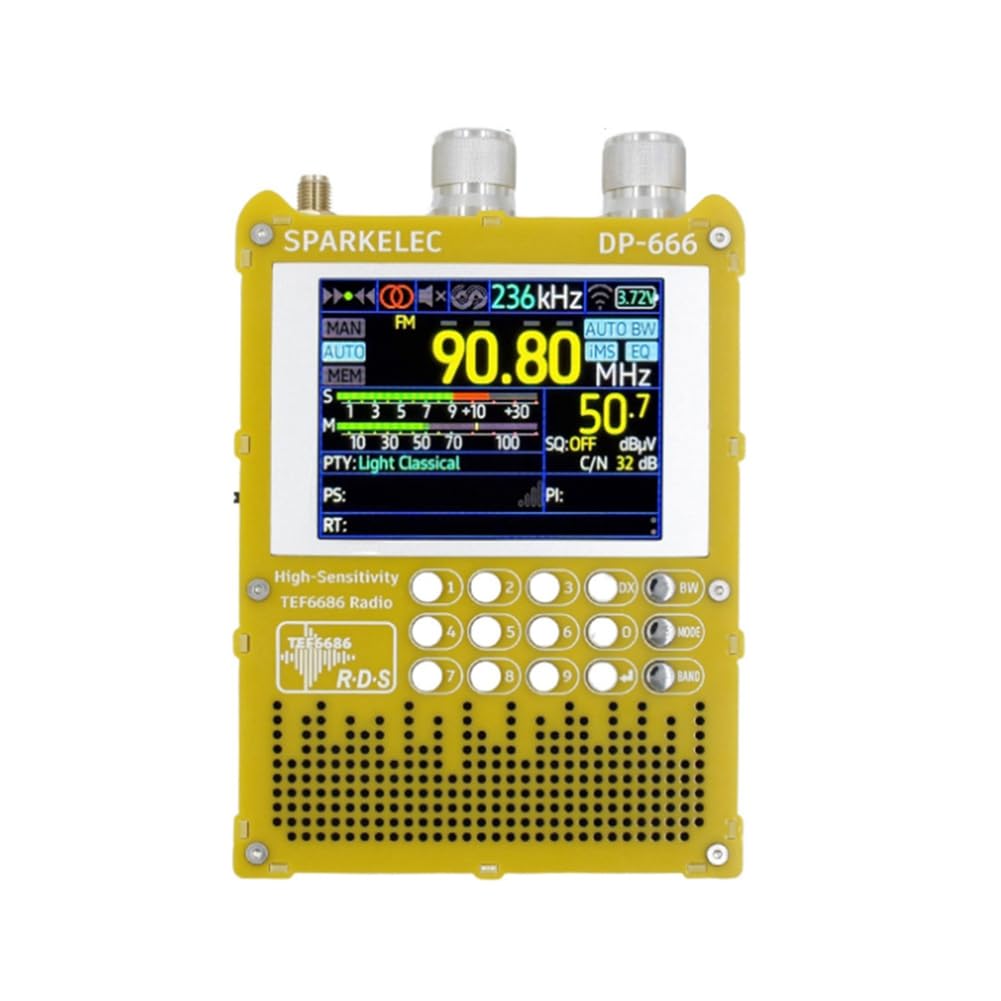 Receptor multibanda TEF6686 DP-666 con pantalla táctil IPS para capturar frecuencias de onda corta 7