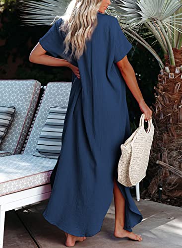 Image of Dokotoo Womens Long Cardigans Swimsuit Cover Ups Summer Beach Dress