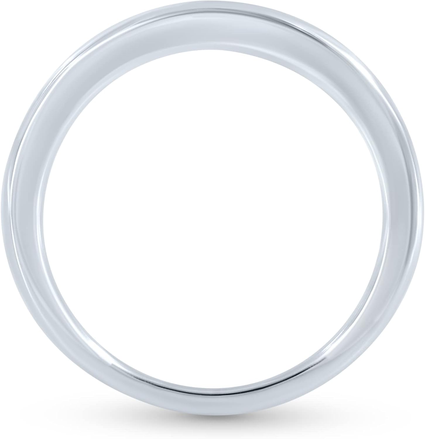 SoulBox 10K White Gold 0.50 Carat Half Eternity Round Diamond Wedding Anniversary Band for Women