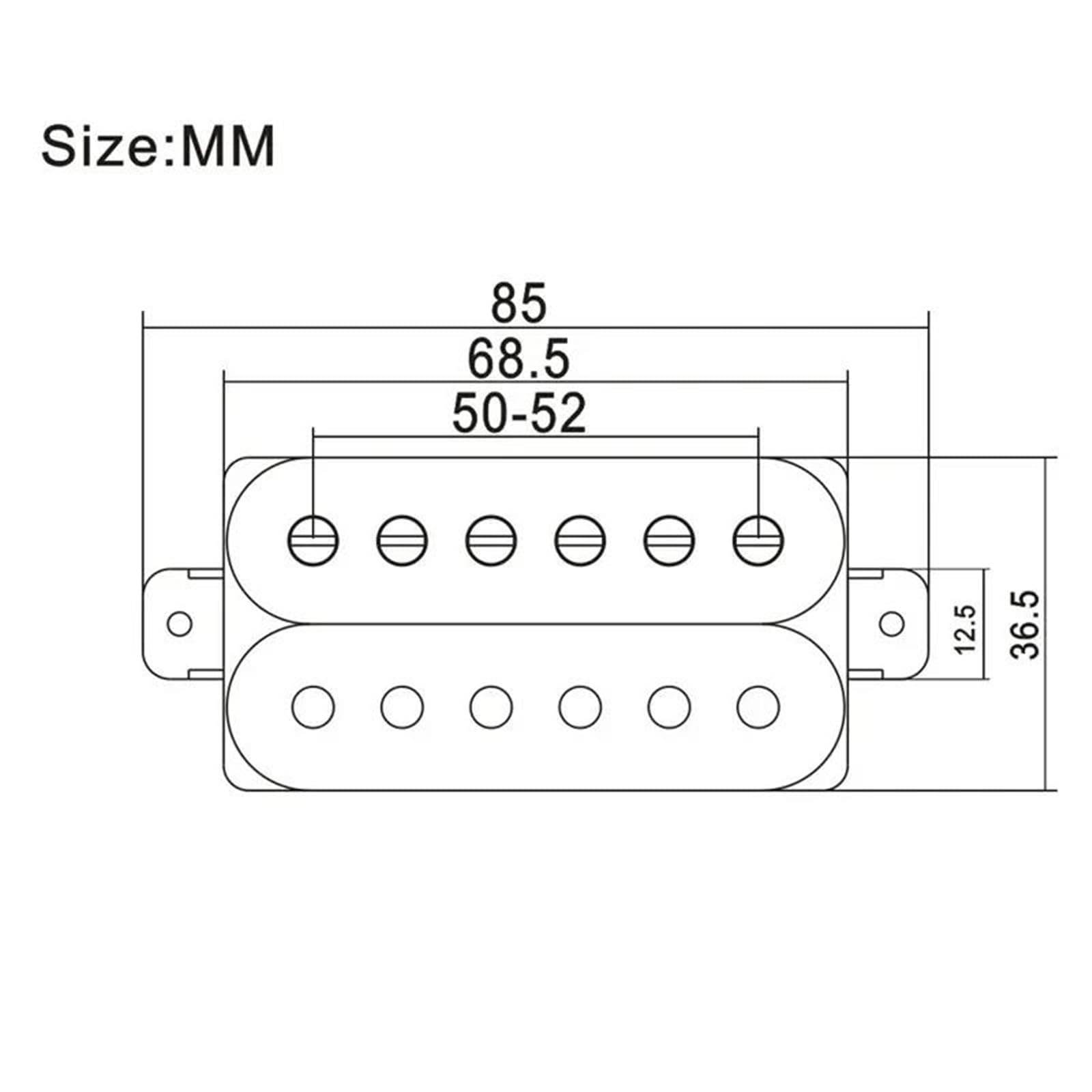 Ricambi Per Pickup Di Chitarra Elettrica Pickup Humbucker A Doppia Bobina Per Chitarra Elettrica A 6 Corde | Pickup al ponte o al manico a scelta(Sky Blue Purple B)