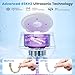 45kHz Ultrasonic Retainer Cleaner, 200ML Dental Cleaning Pod for Dentures, Mouth Guards, Braces, Aligner, Toothbrush Jewelry and More, UV Denture Cleaner with 4 Modes & Digital Timer - White